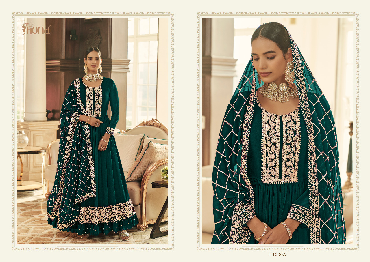 Fiona Sachi Real Georgette Embroidered Elegant Designer Suits Wholesaler Surat