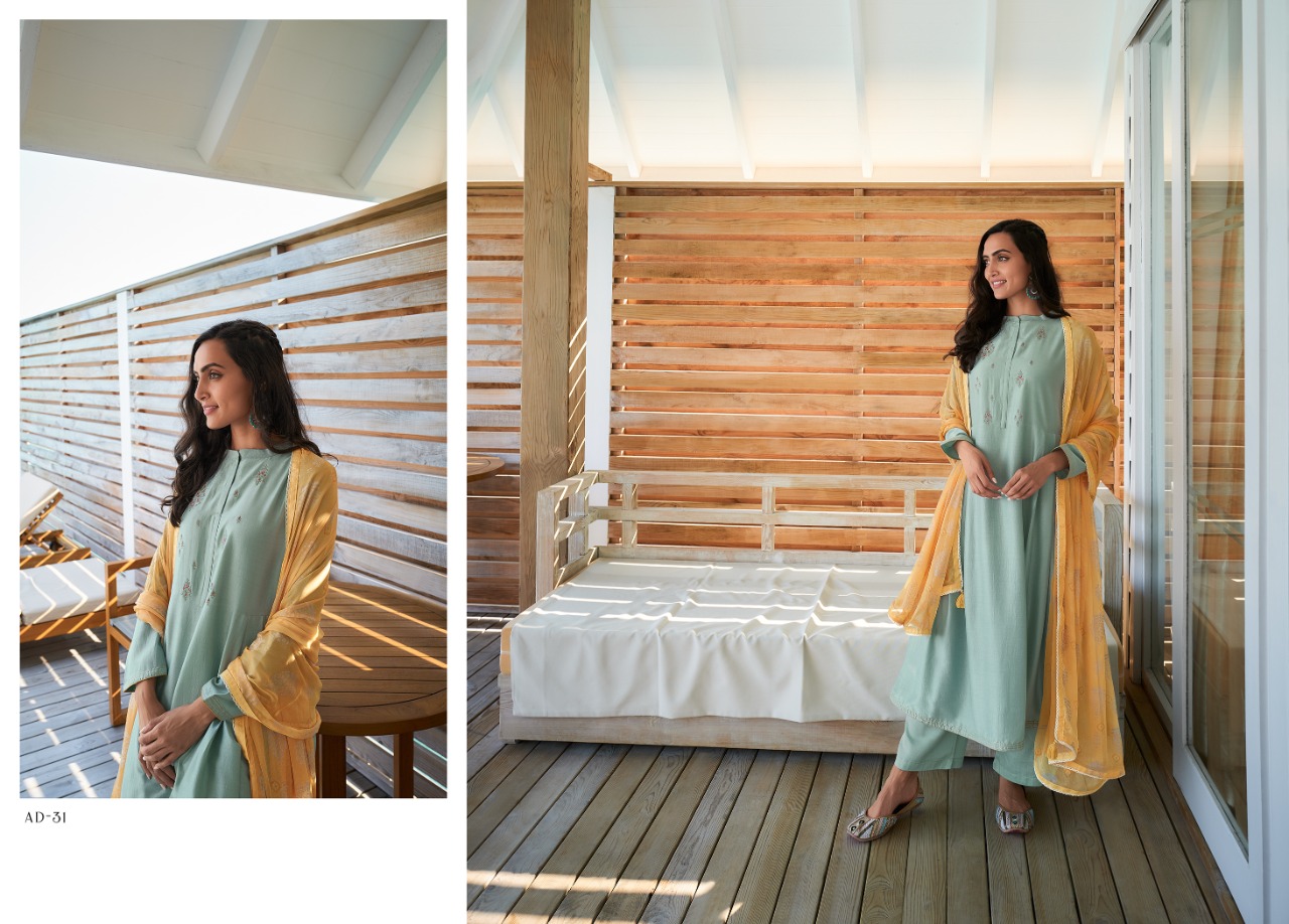 Varsha Audry Muslin With Embroidery Designer Suits Wholesaler Surat