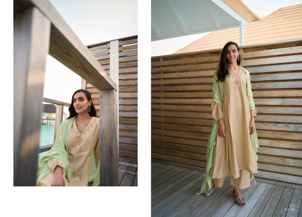 Varsha Audry Muslin With Embroidery Designer Suits Wholesaler Surat