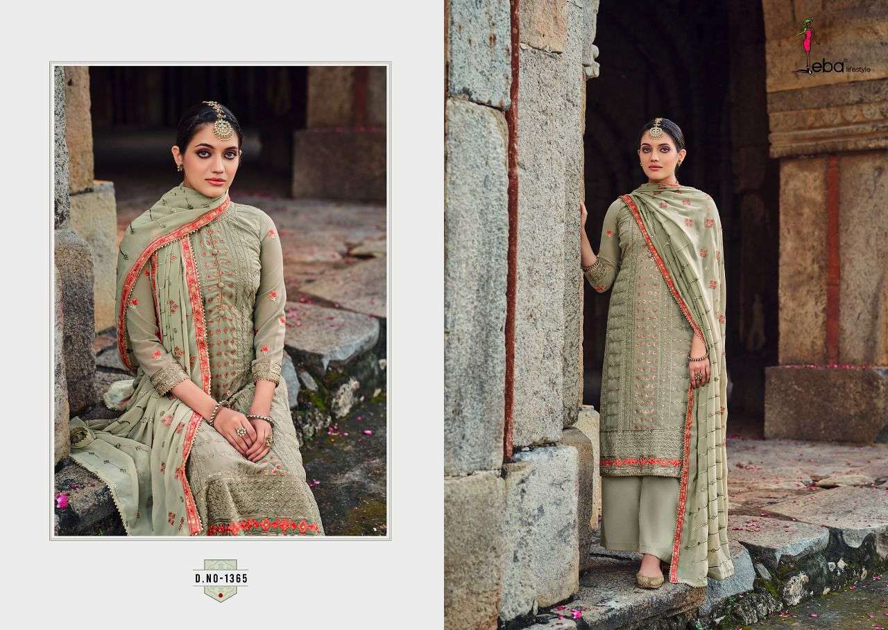 Eba Lifestyle Jassi Vol 2 Fox Georgette Designer Suits Wholesaler Surat