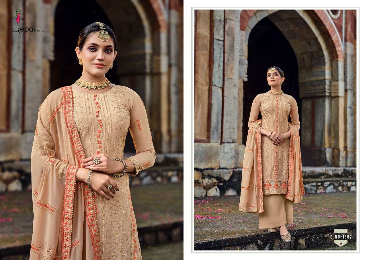 Eba Lifestyle Jassi Vol 2 Fox Georgette Designer Suits Wholesaler Surat
