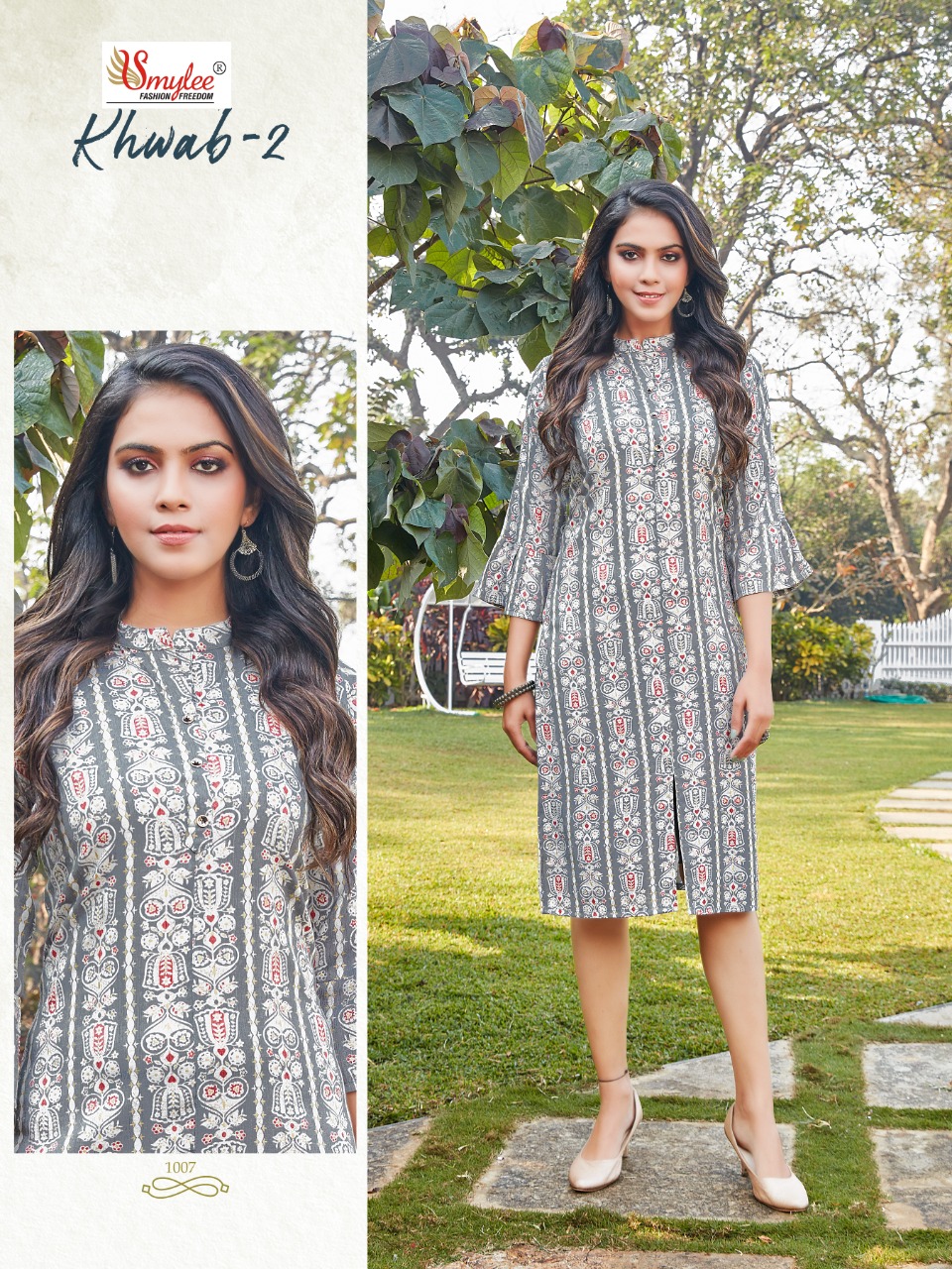 Smylee Fashion Khwab Vol 2 Rayon Fancy Kurtis Wholesaler Surat