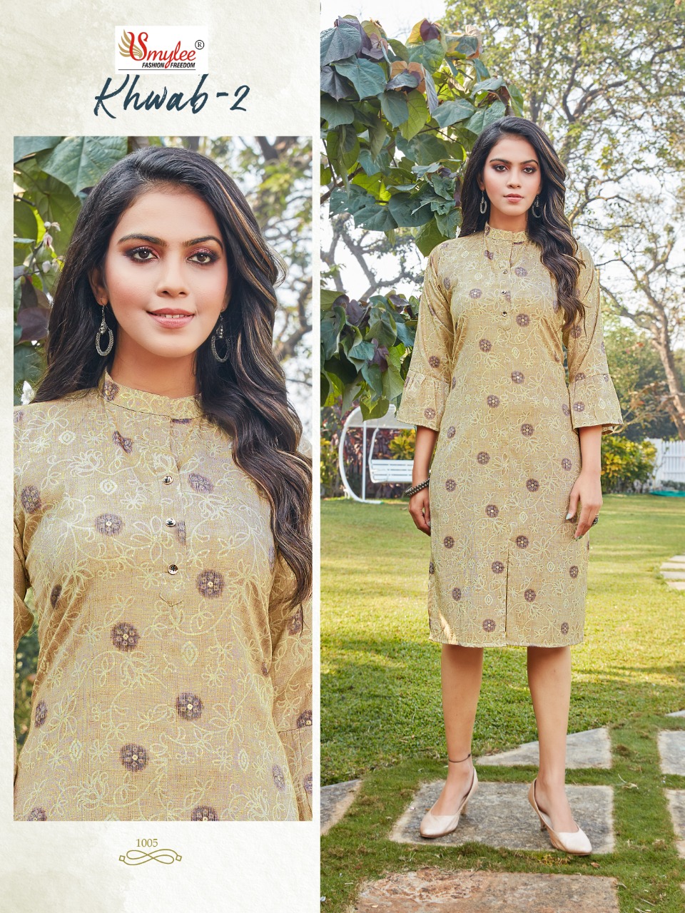 Smylee Fashion Khwab Vol 2 Rayon Fancy Kurtis Wholesaler Surat