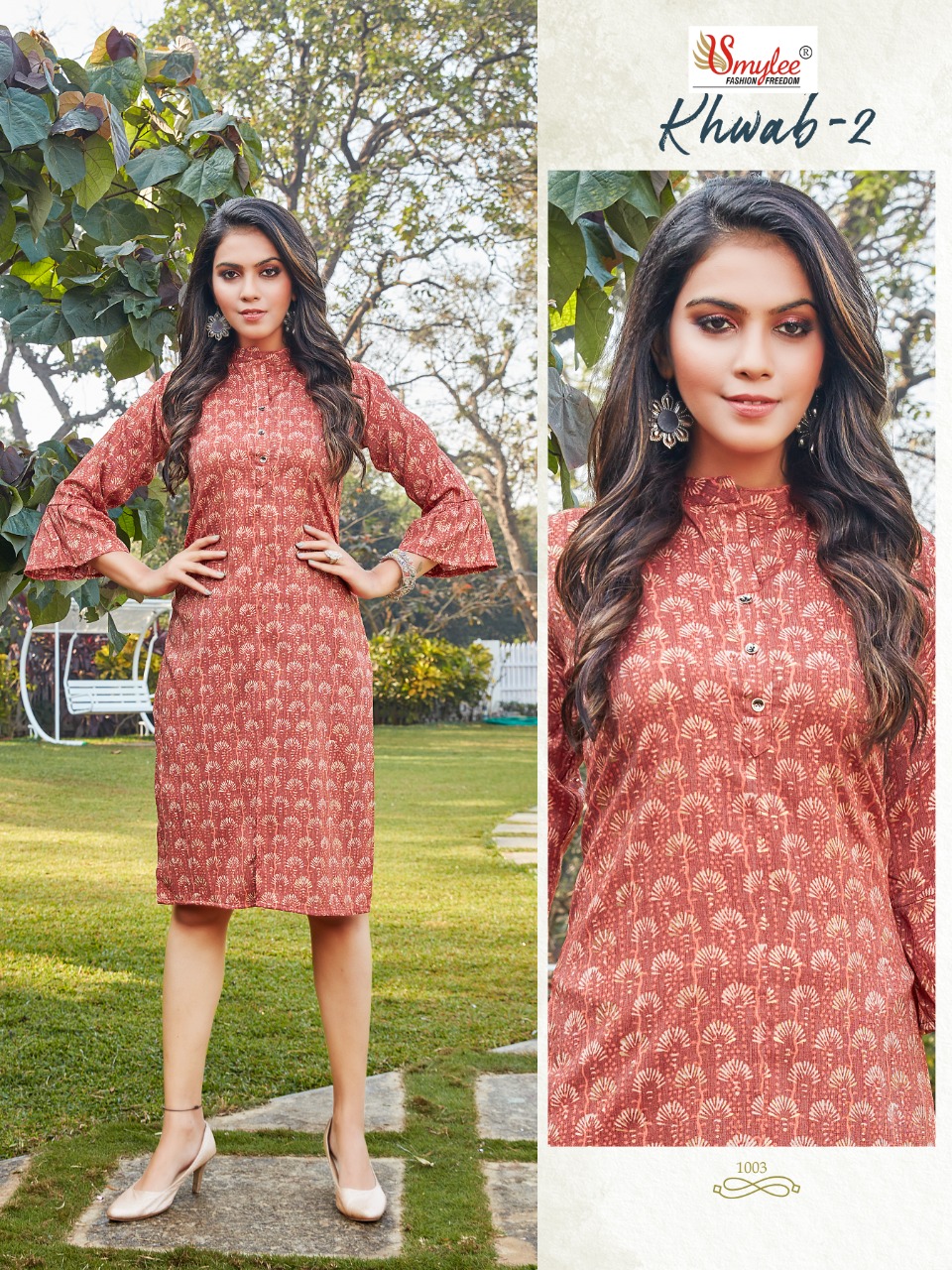 Smylee Fashion Khwab Vol 2 Rayon Fancy Kurtis Wholesaler Surat