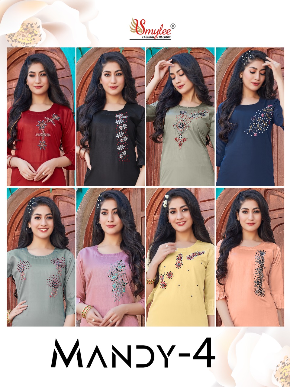Smylee Fashion Mandy Vol 4 Modal Silk Fancy Kurtis Wholesaler Surat