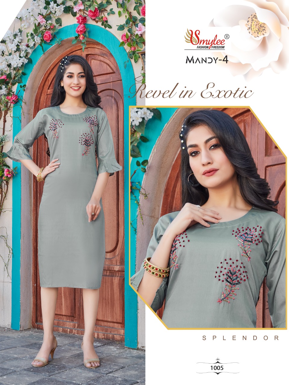 Smylee Fashion Mandy Vol 4 Modal Silk Fancy Kurtis Wholesaler Surat