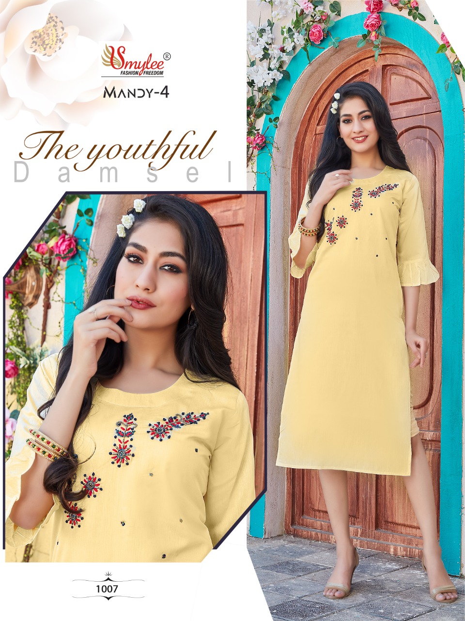 Smylee Fashion Mandy Vol 4 Modal Silk Fancy Kurtis Wholesaler Surat