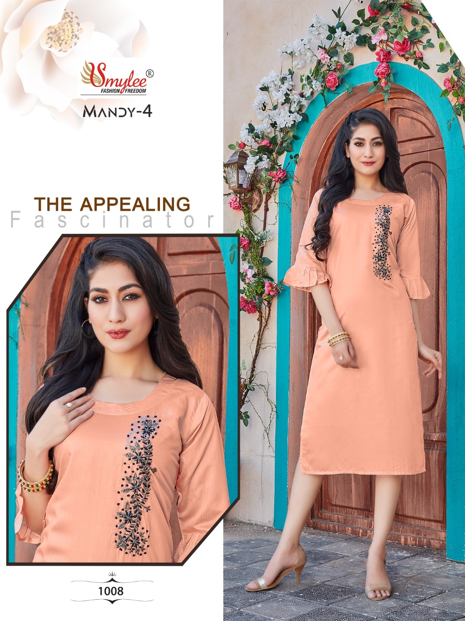 Smylee Fashion Mandy Vol 4 Modal Silk Fancy Kurtis Wholesaler Surat