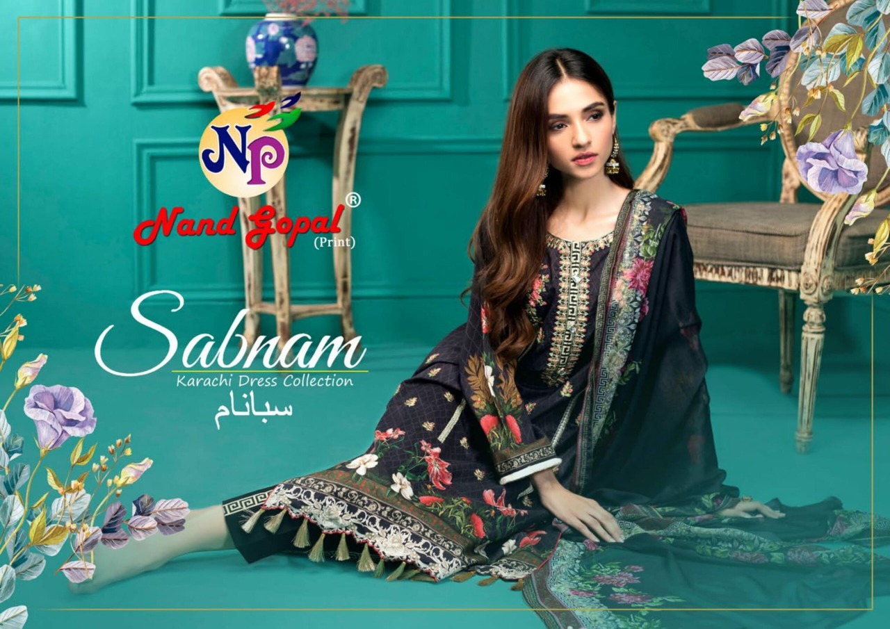 Nand Gopal Sabnam Pure Cotton Salwar Suits Wholesaler Surat