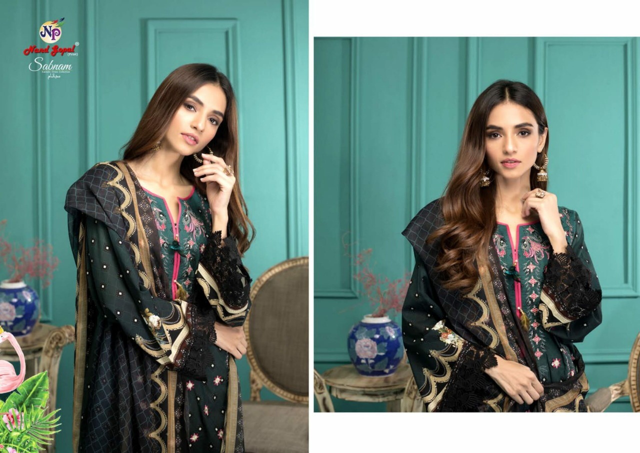 Nand Gopal Sabnam Pure Cotton Salwar Suits Wholesaler Surat