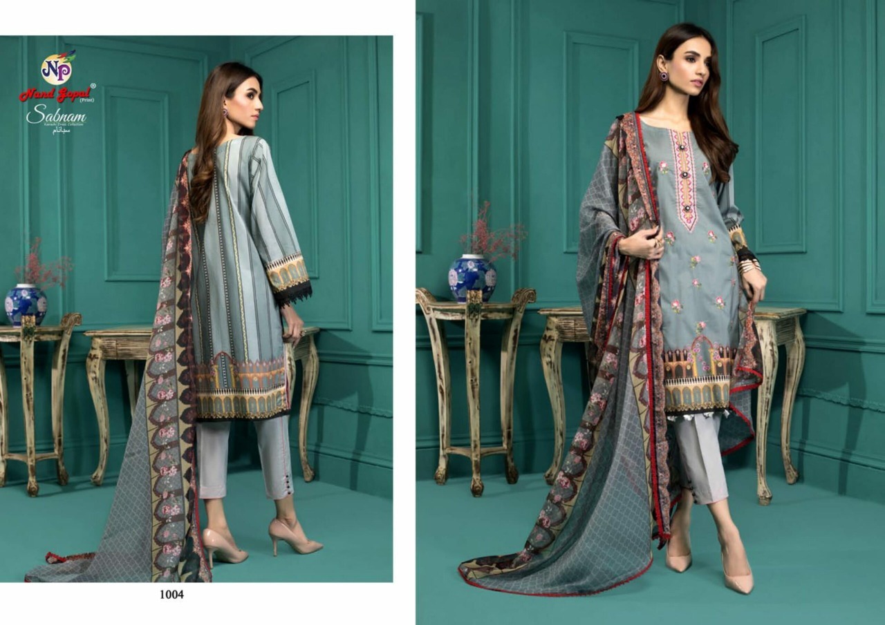 Nand Gopal Sabnam Pure Cotton Salwar Suits Wholesaler Surat