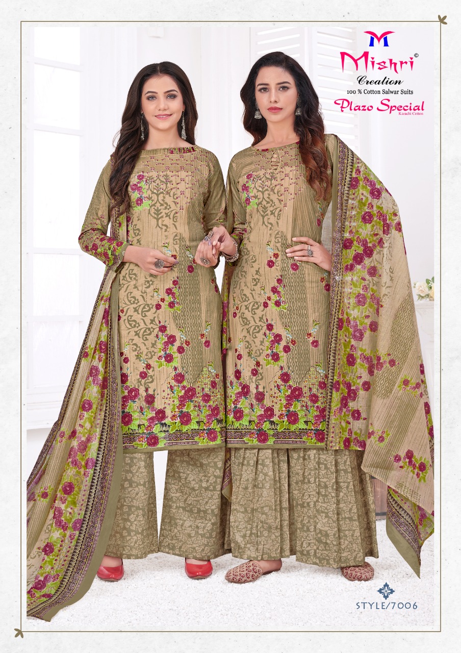 Mishri Creation Plazo Special Vol 7 Cotton Printed Suits Wholesaler Surat