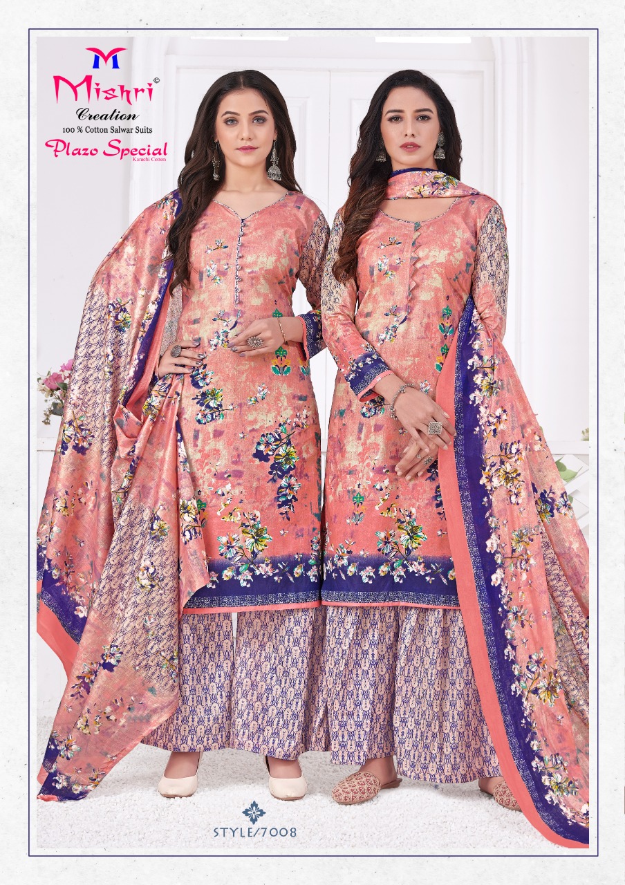 Mishri Creation Plazo Special Vol 7 Cotton Printed Suits Wholesaler Surat