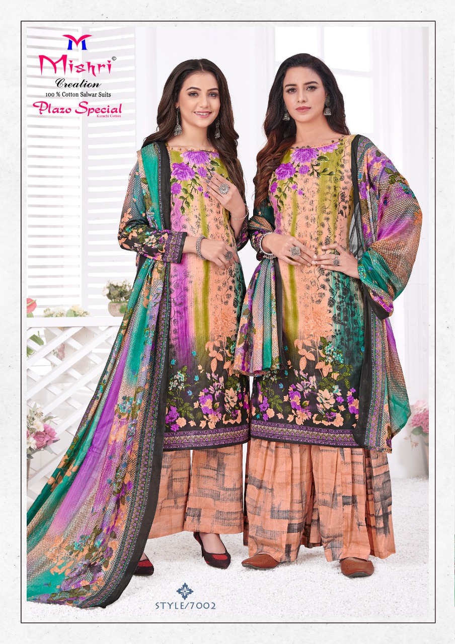 Mishri Creation Plazo Special Vol 7 Cotton Printed Suits Wholesaler Surat