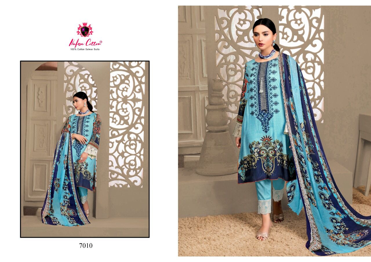 Nafisha Cotton Sahil Cotton Collection Vol 07 Cotton Suits Wolesaler Surat