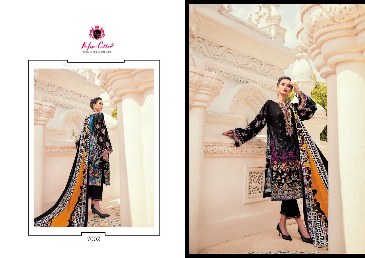 Nafisha Cotton Sahil Cotton Collection Vol 07 Cotton Suits Wolesaler Surat