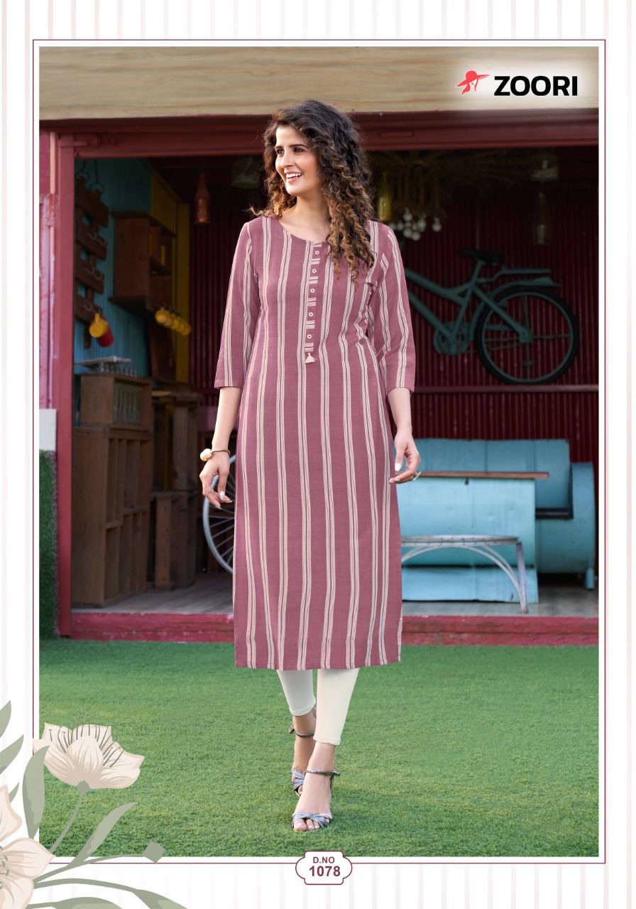 Zoori Akshara Vol 13 Rayon Printed Fancy Kurtis Wholesaler Surat
