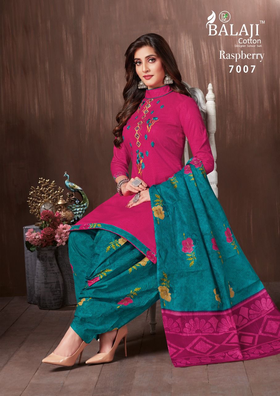 Balaji Cotton Raspberry Vol 7 Pure Cotton Salwar Suits Best Wholesaler Surat