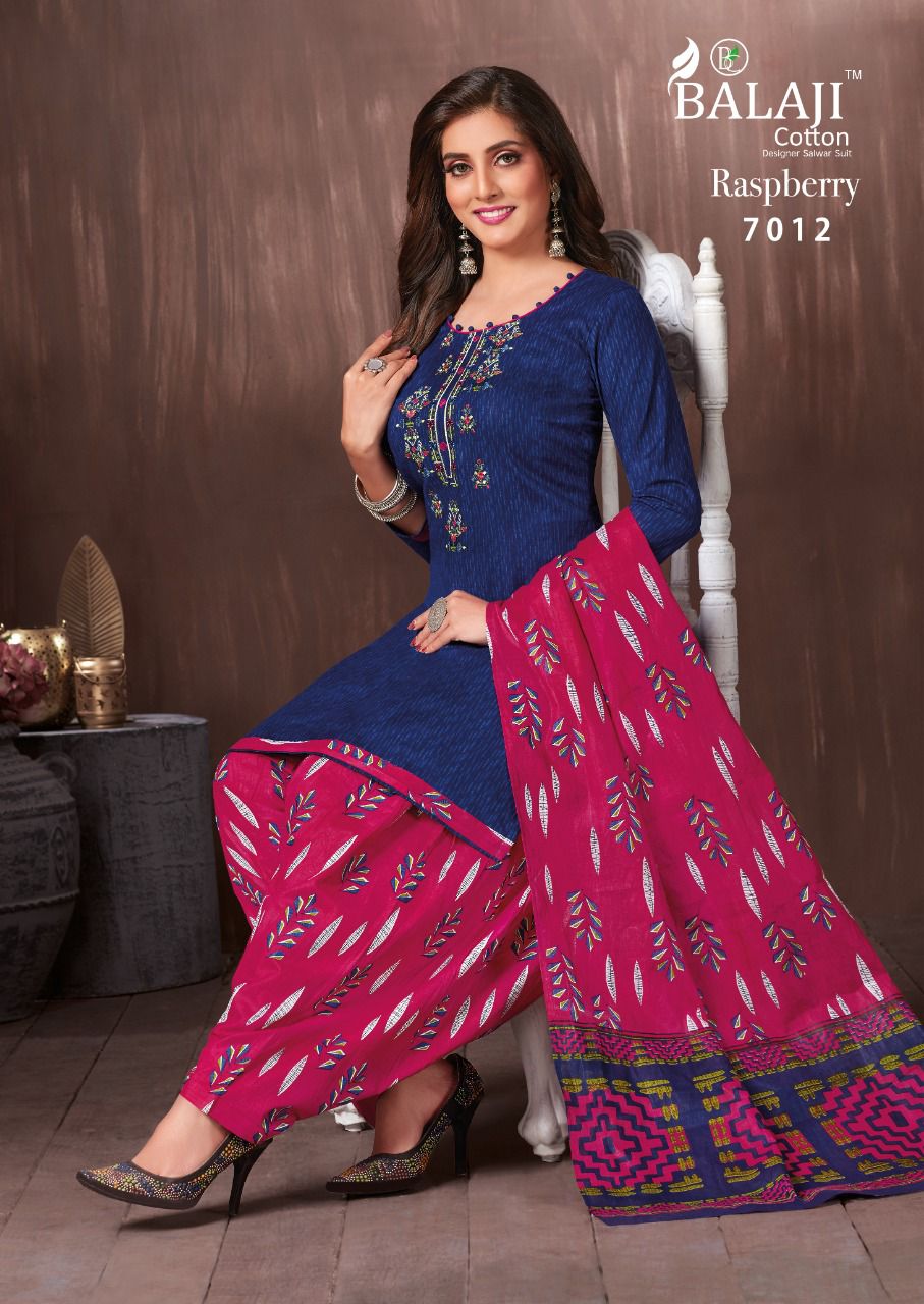 Balaji Cotton Raspberry Vol 7 Pure Cotton Salwar Suits Best Wholesaler Surat