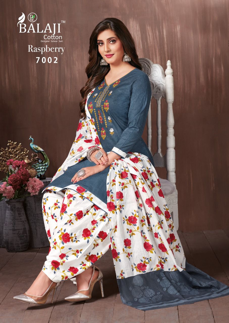 Balaji Cotton Raspberry Vol 7 Pure Cotton Salwar Suits Best Wholesaler Surat