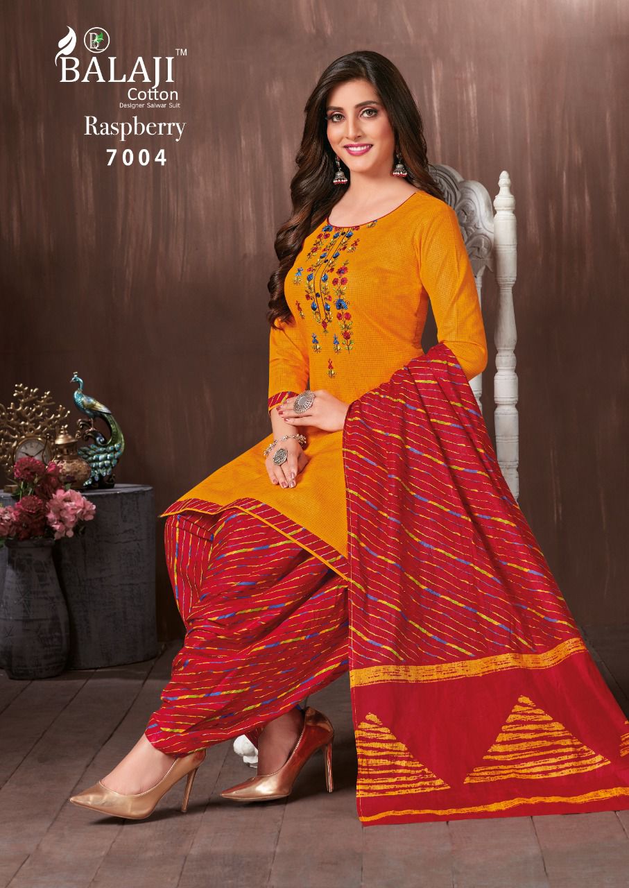 Balaji Cotton Raspberry Vol 7 Pure Cotton Salwar Suits Best Wholesaler Surat
