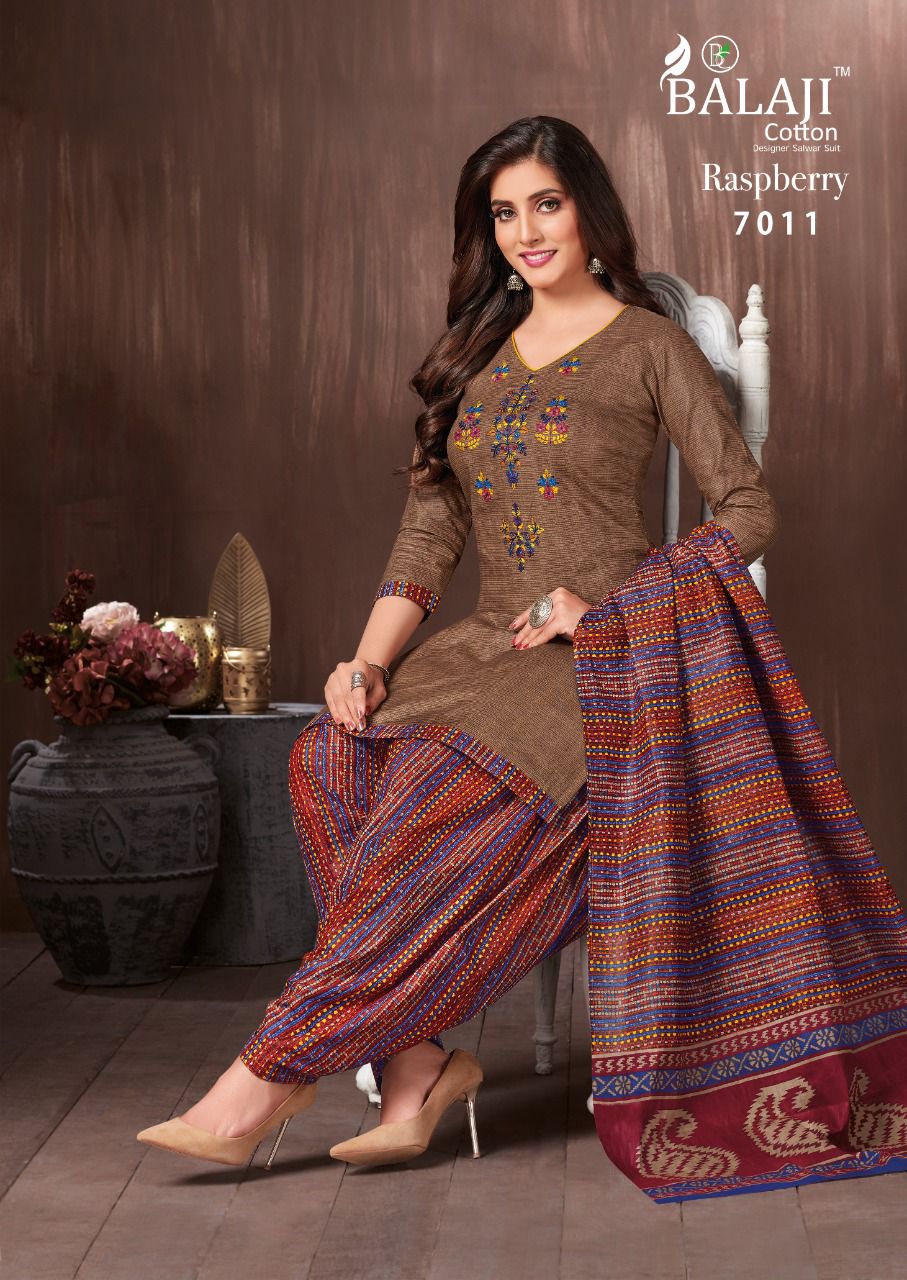 Balaji Cotton Raspberry Vol 7 Pure Cotton Salwar Suits Best Wholesaler Surat