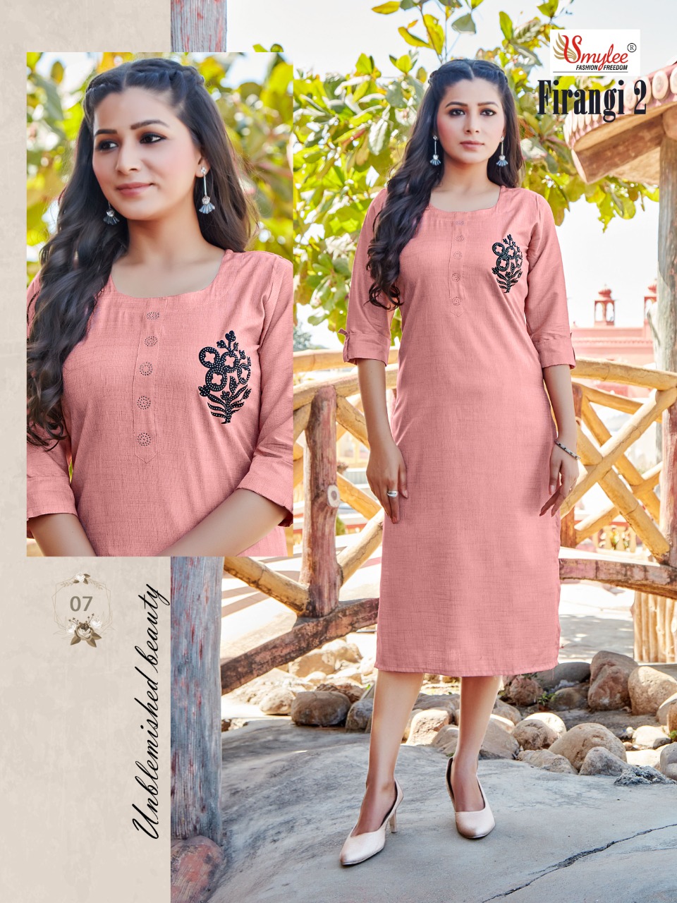 Smylee Fashion Firangi Vol 2 Rayon Fancy Stylish Kurtis Wholesaler Surat
