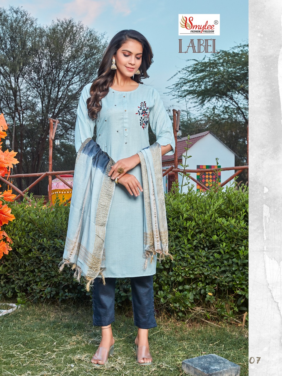 Smylee Fashion Label Cotton  Fancy Designer Kurti Combo Set Wholesaler Surat