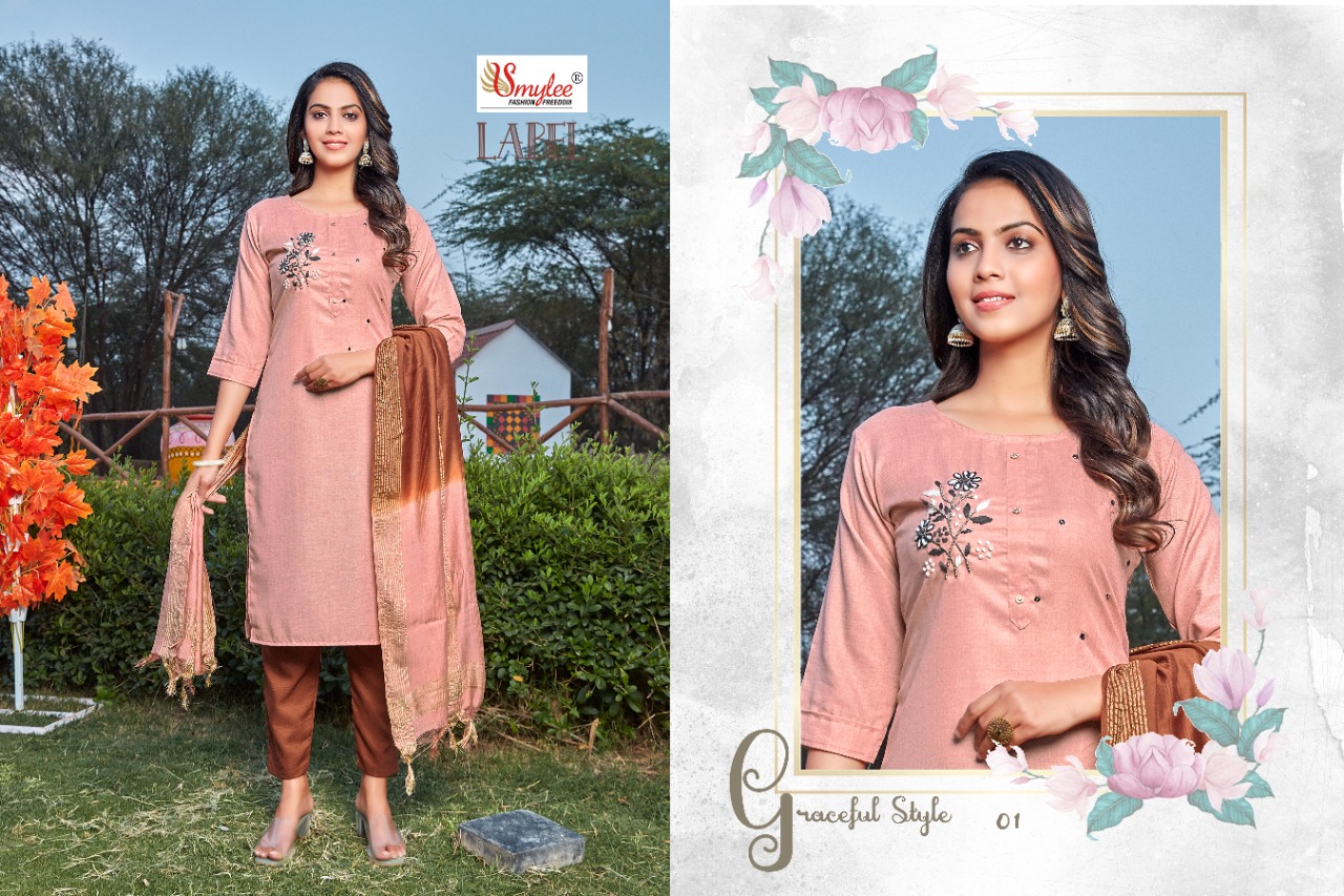 Smylee Fashion Label Cotton  Fancy Designer Kurti Combo Set Wholesaler Surat