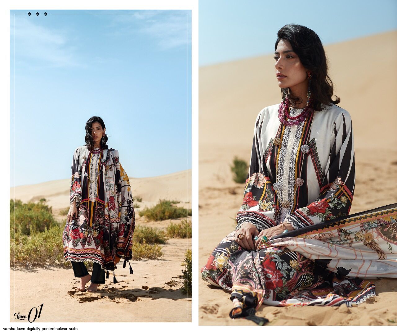 Varsha Lawn Special Edition Luxury Lawn Digital Printed Pakistani Suits Wholesaler Surat