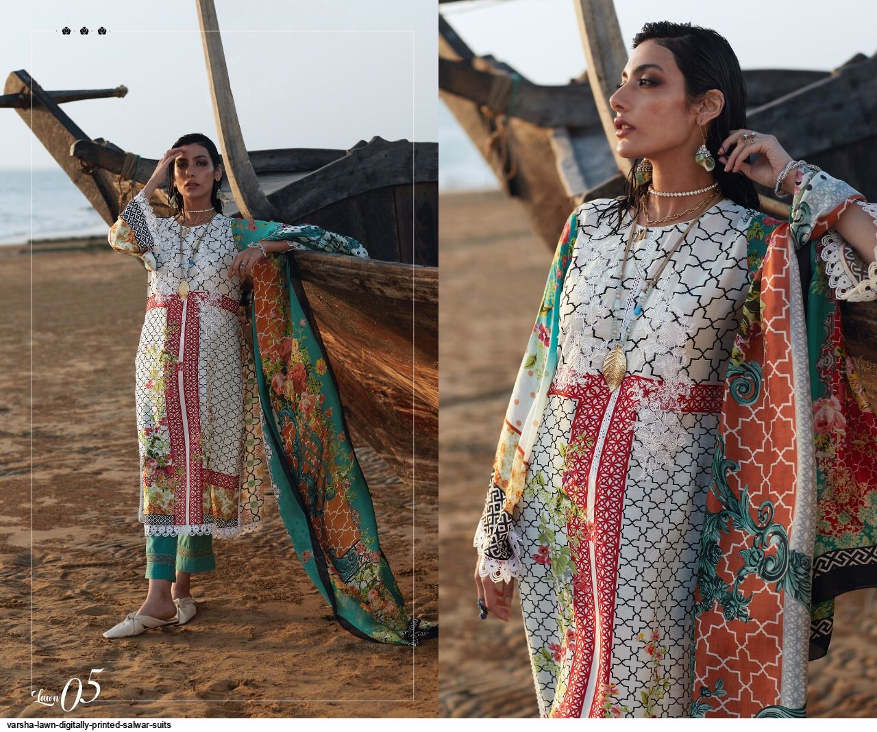 Varsha Lawn Special Edition Luxury Lawn Digital Printed Pakistani Suits Wholesaler Surat