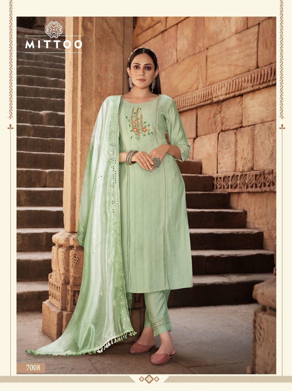 Mittoo Life Style Rayon Viscose Weaving Pattern Kurti Combo Set Wholesaler Surat