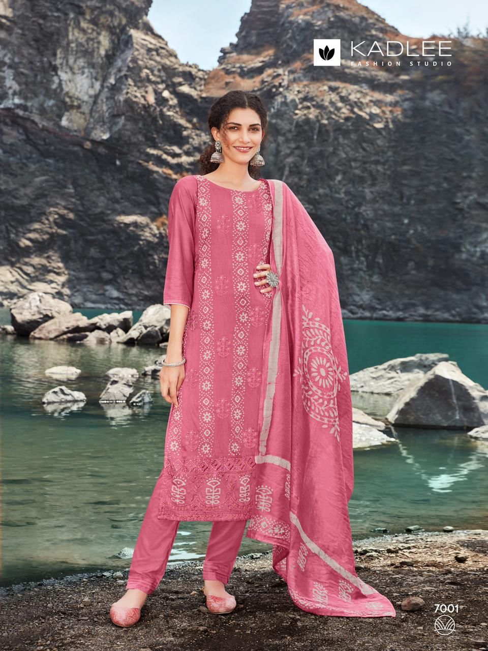 Kadlee Fashion Reeha Chanderi Viscose Fancy Prints Ready Made Suits Wholesaler Surat