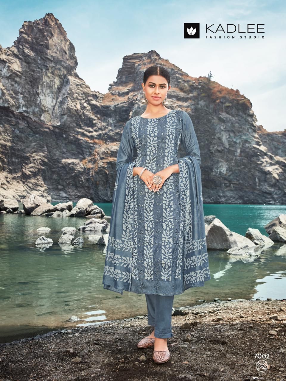 Kadlee Fashion Reeha Chanderi Viscose Fancy Prints Ready Made Suits Wholesaler Surat