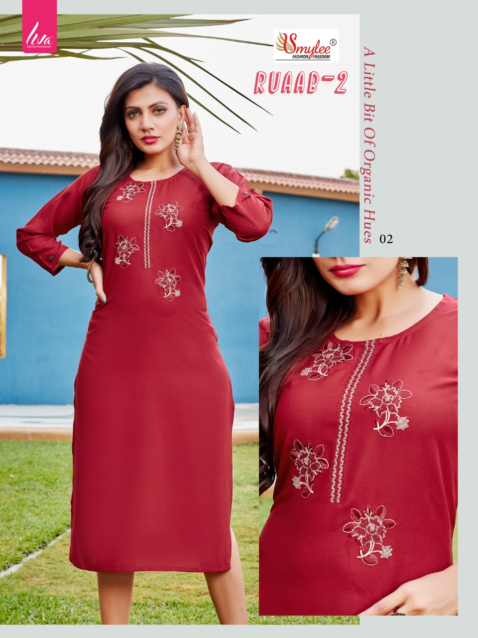 Smylee Fashion Ruaab Vol 2 Rayon Fancy Stylish Kurtis Wholesaler Surat