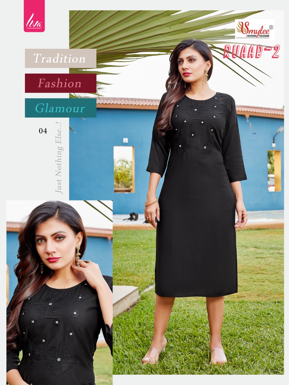 Smylee Fashion Ruaab Vol 2 Rayon Fancy Stylish Kurtis Wholesaler Surat