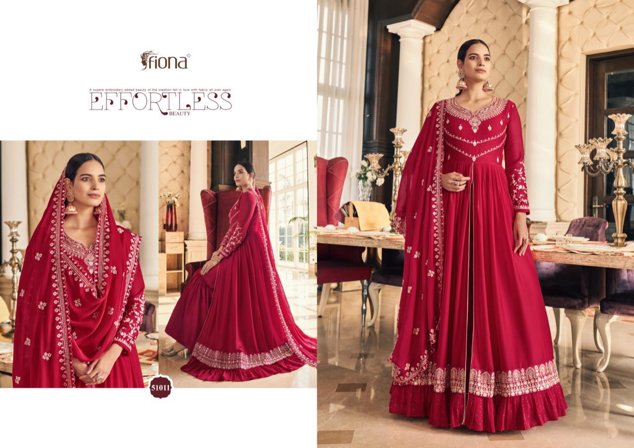 Fiona Sachi Vol 1 Georgette Heavy Designer Ready Made Suits Wholesaler Surat