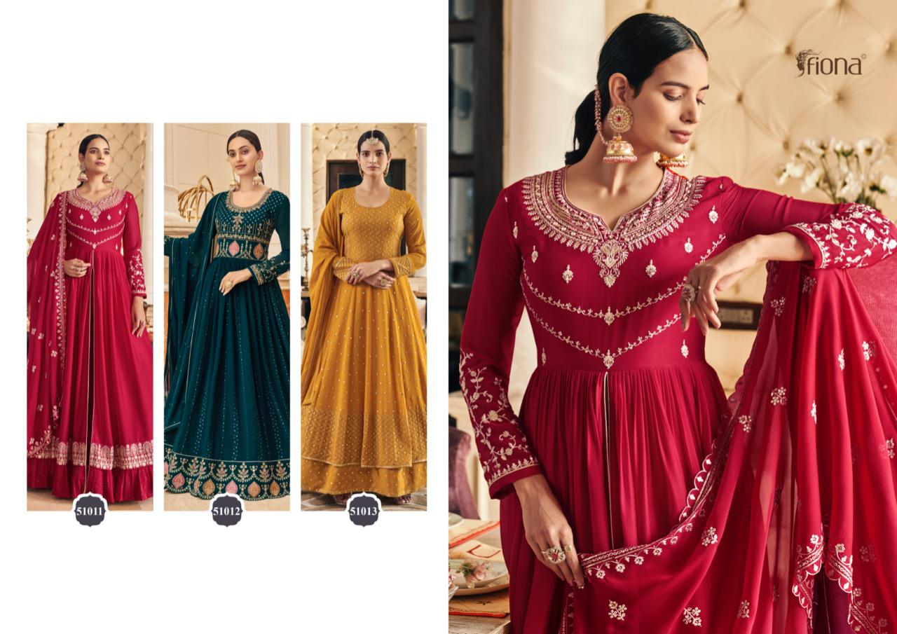 Fiona Sachi Vol 1 Georgette Heavy Designer Ready Made Suits Wholesaler Surat