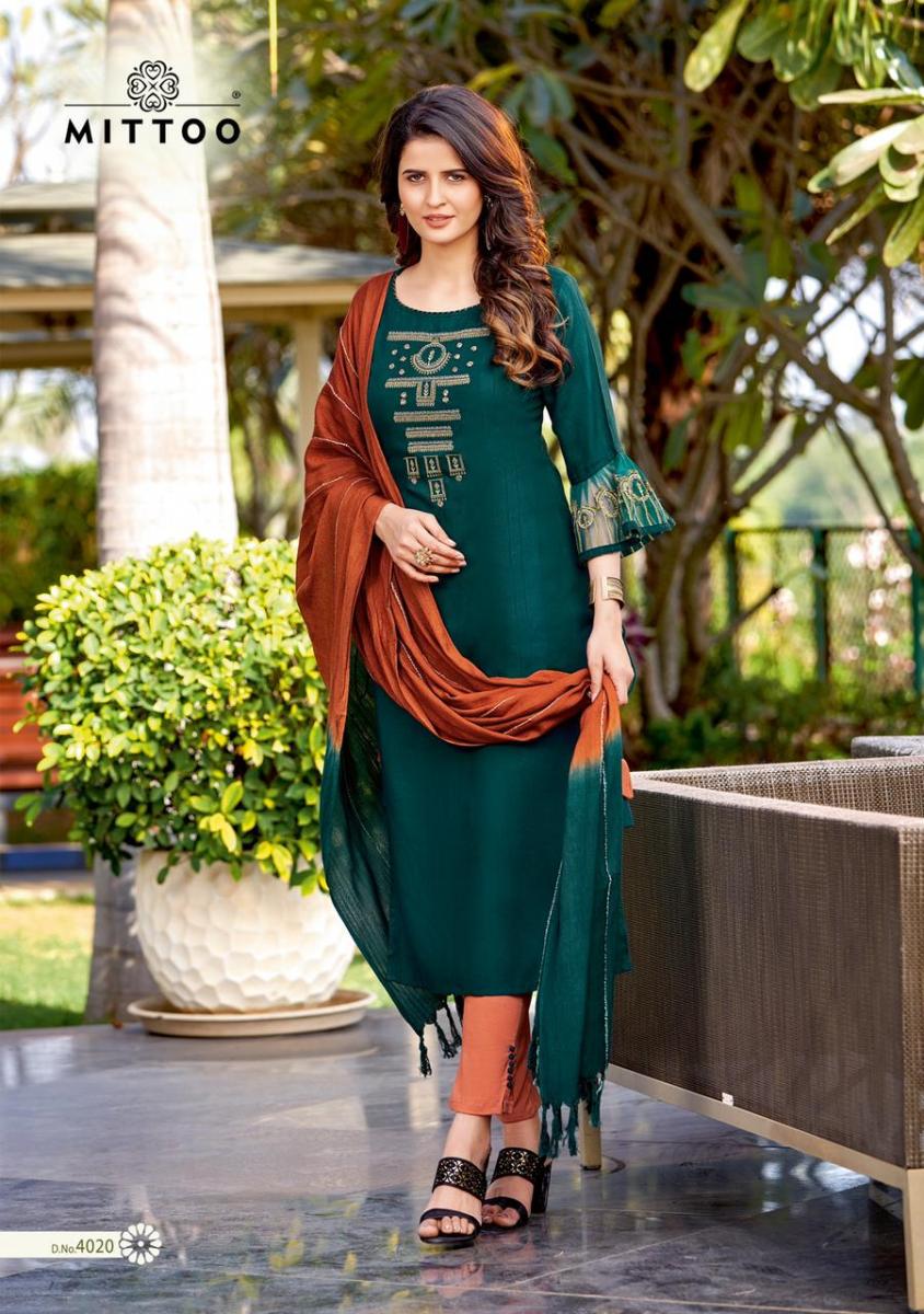 Mittoo Shringar Vol 4 Rayon Viscose Fancy Designer Kurti Combo Set Wholesaler Surat