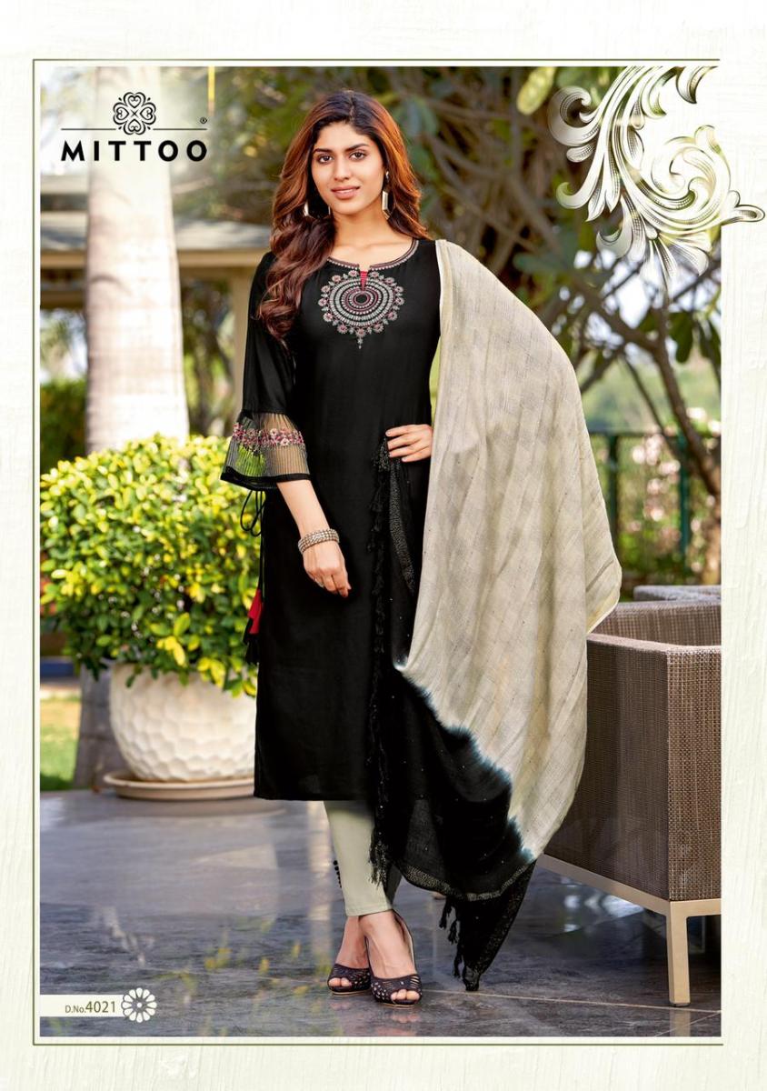 Mittoo Shringar Vol 4 Rayon Viscose Fancy Designer Kurti Combo Set Wholesaler Surat