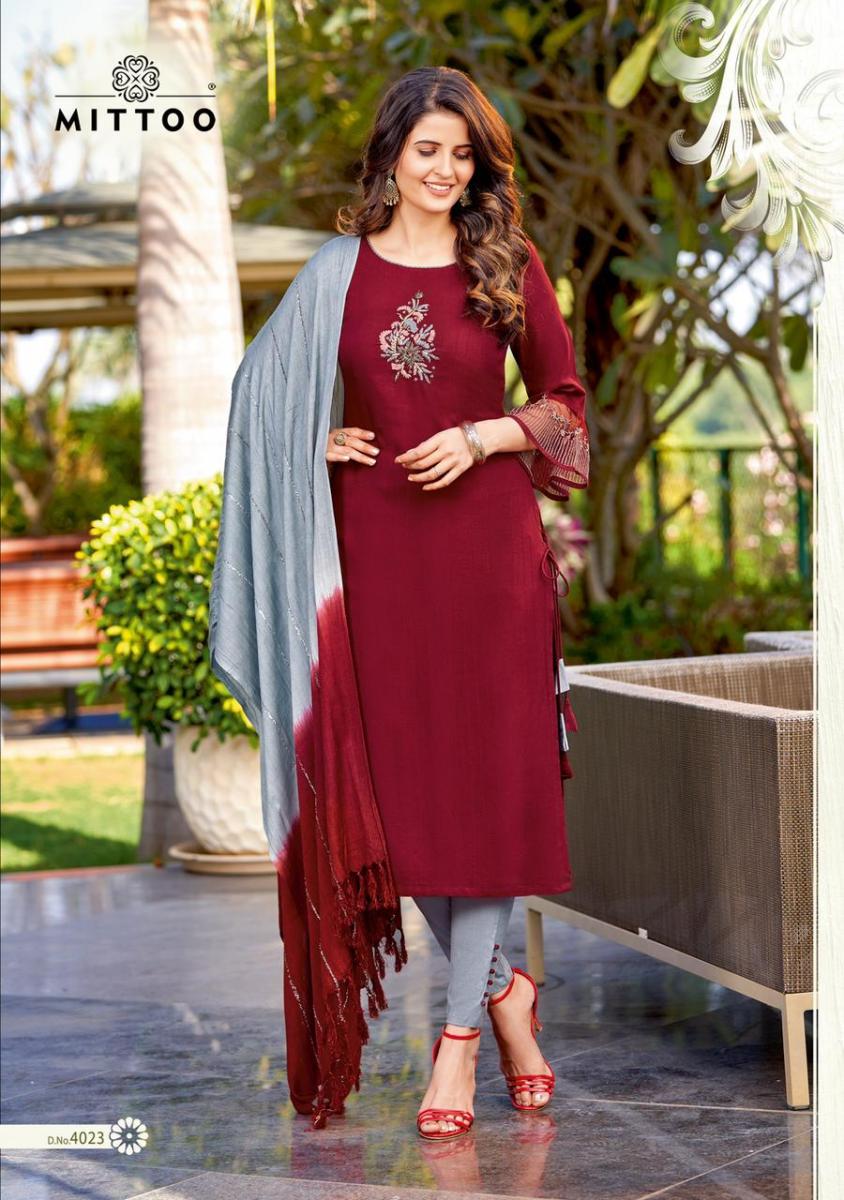 Mittoo Shringar Vol 4 Rayon Viscose Fancy Designer Kurti Combo Set Wholesaler Surat