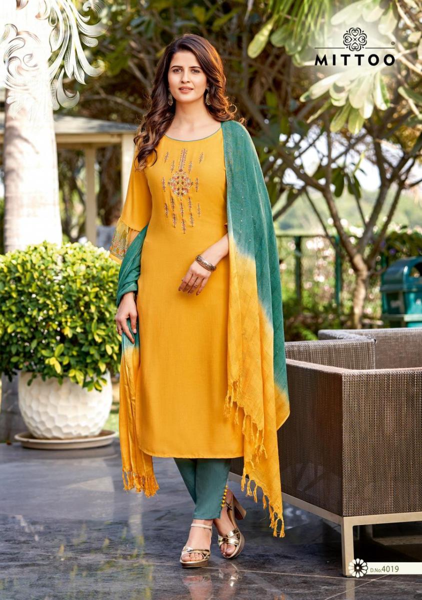 Mittoo Shringar Vol 4 Rayon Viscose Fancy Designer Kurti Combo Set Wholesaler Surat