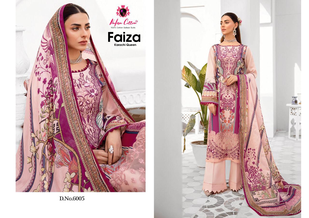 Nafisa Cotton Faiza Karachi Queen Vol 6 Cotton Salwar Suits Wholesaler Surat