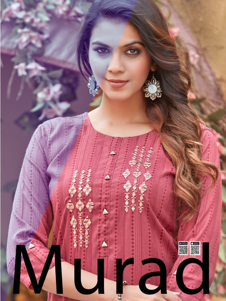 Smylee Fashion Murad Rayon Fancy Designer Kurtis Wholesaler Surat