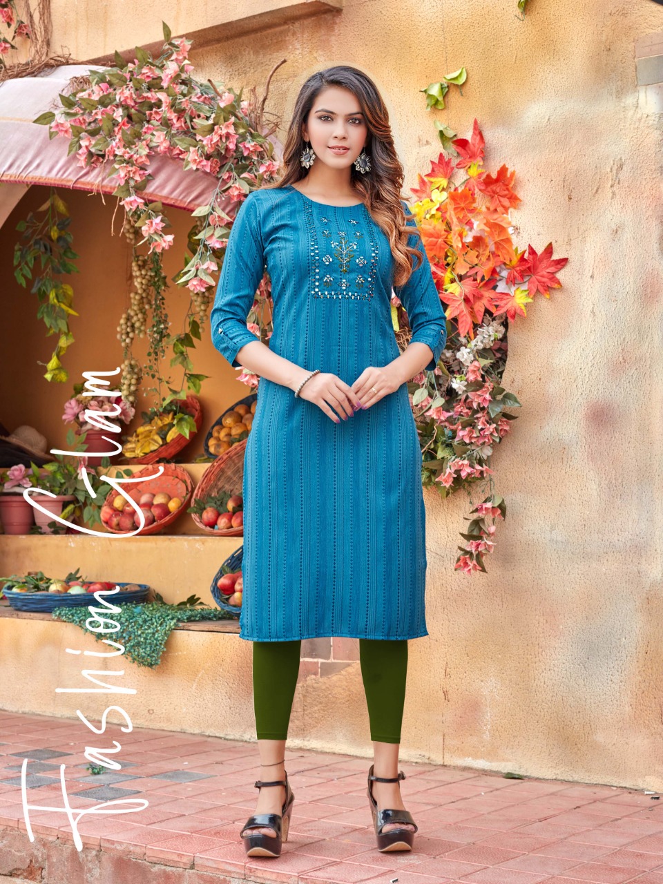 Smylee Fashion Murad Rayon Fancy Designer Kurtis Wholesaler Surat