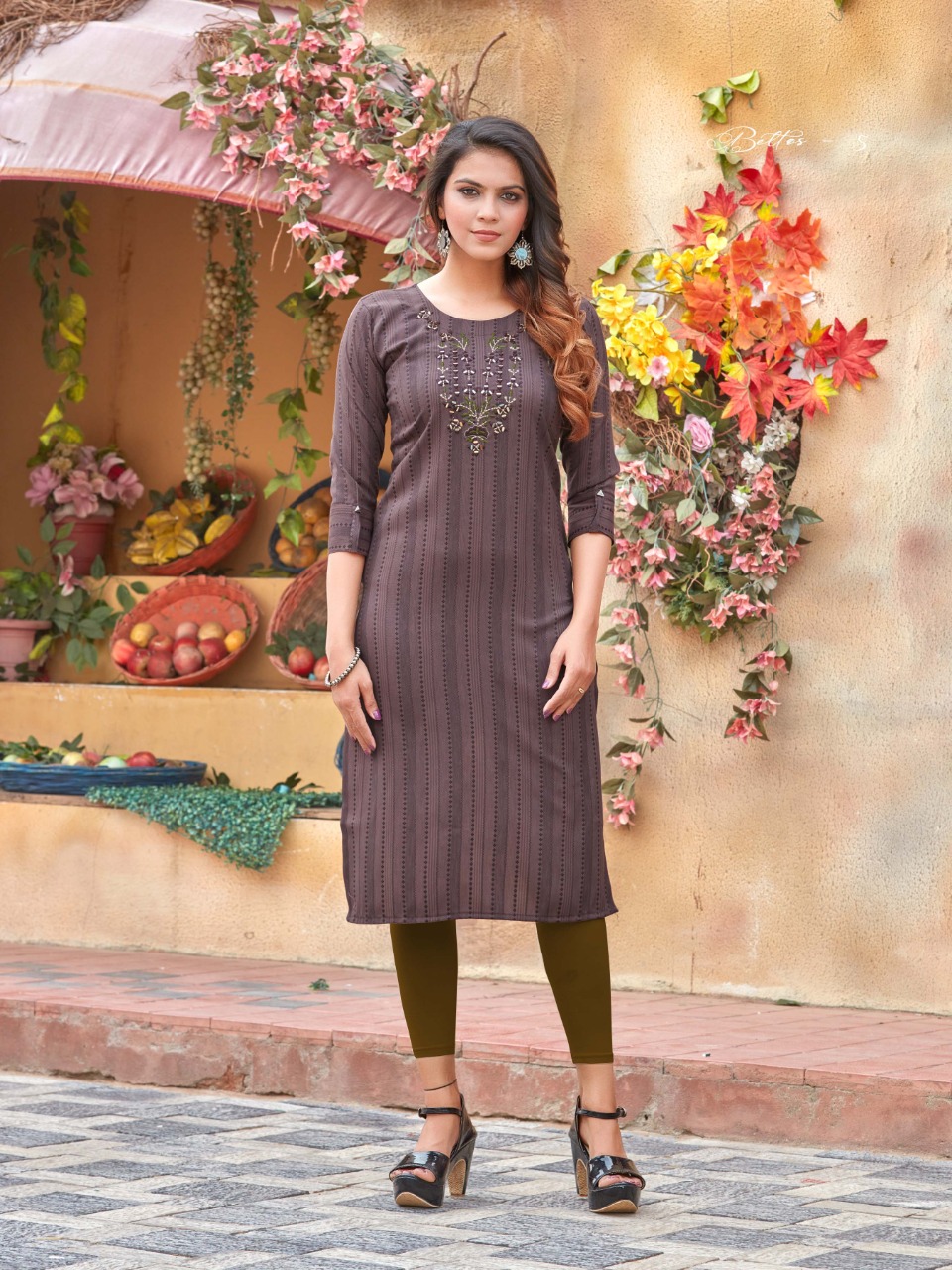 Smylee Fashion Murad Rayon Fancy Designer Kurtis Wholesaler Surat