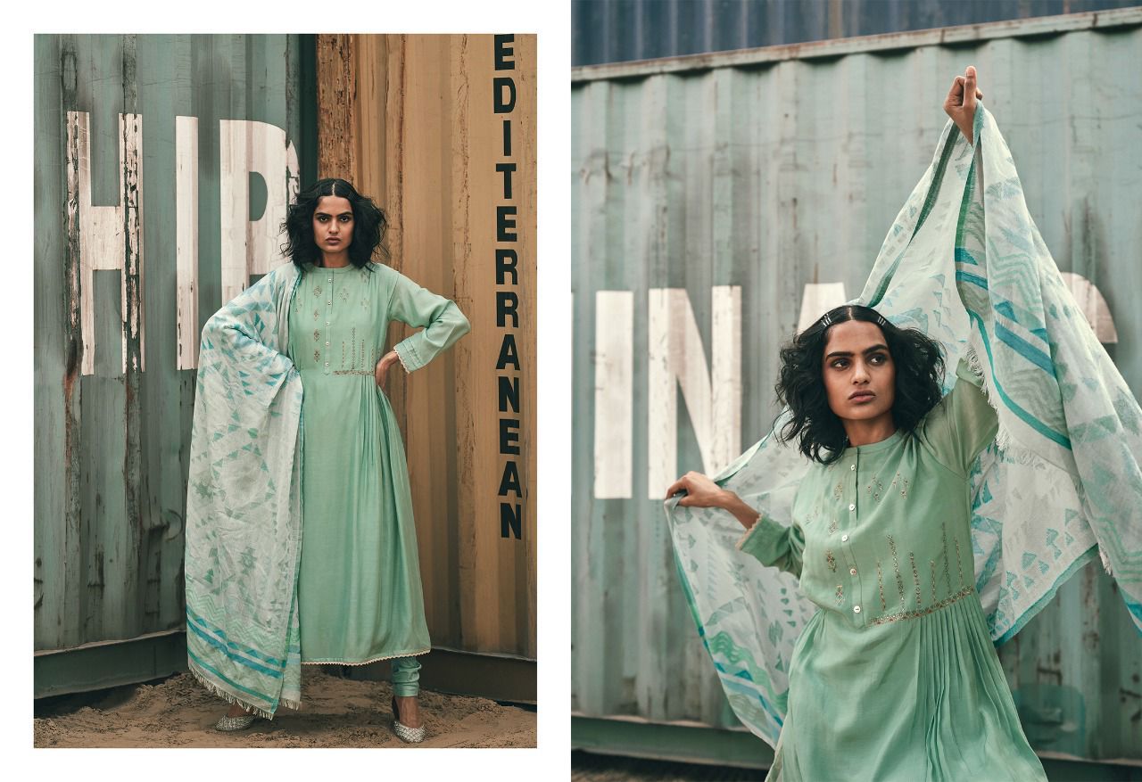 Varsha Nautical Spring Mulberry With Fancy Emrboidery Salwar Suits Wholesaler Surat