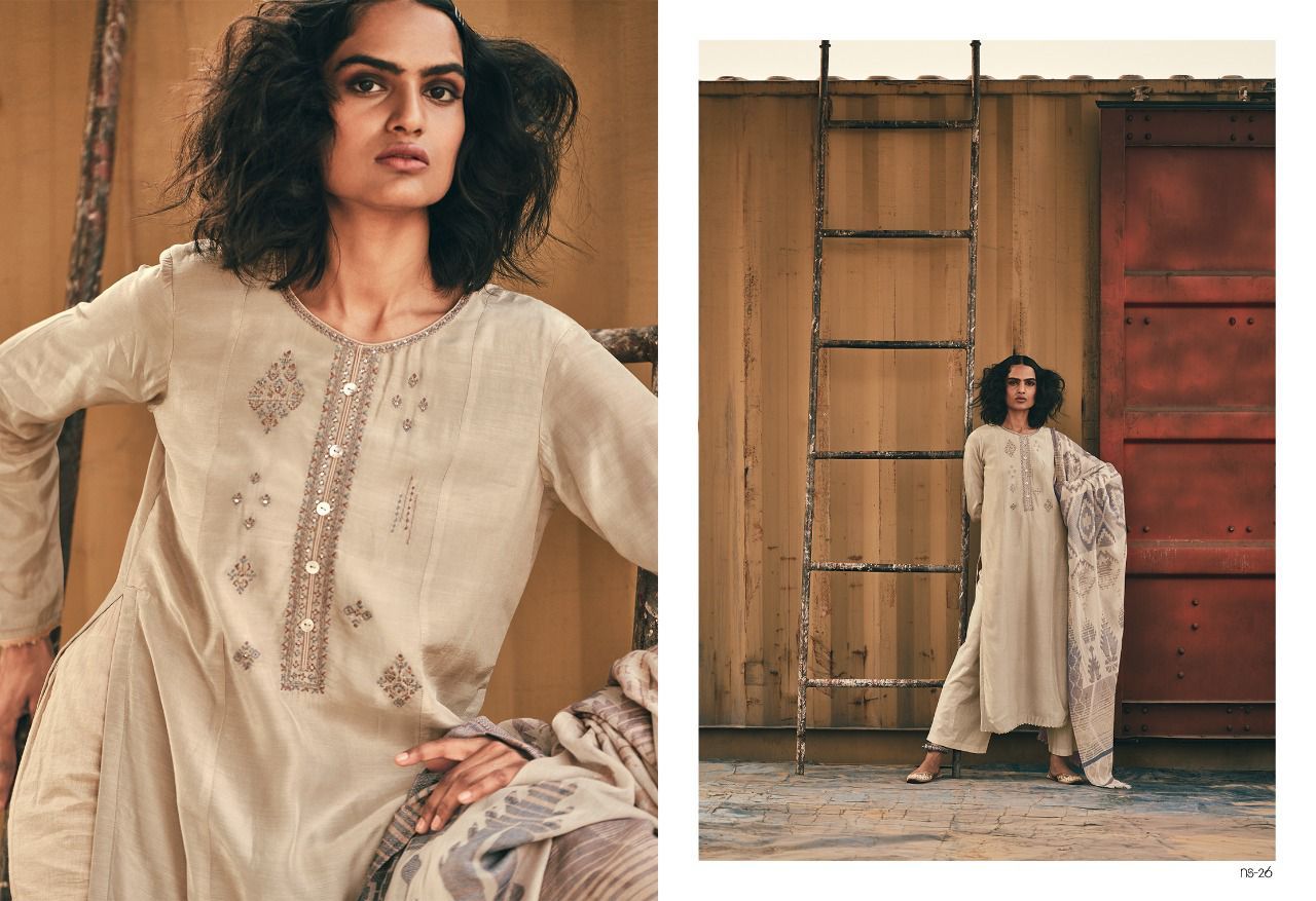 Varsha Nautical Spring Mulberry With Fancy Emrboidery Salwar Suits Wholesaler Surat