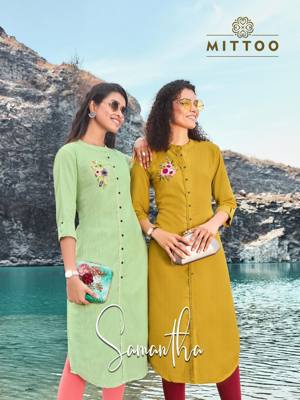 Mittoo Samantha Poly Viscose Fancy Designer Kurtis Wholesaler Surat