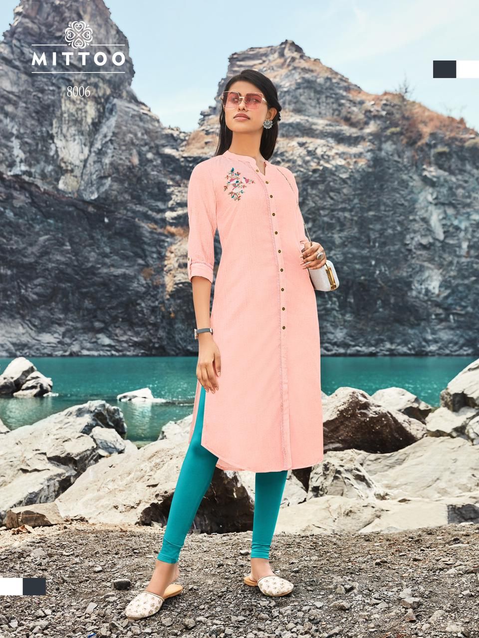 Mittoo Samantha Poly Viscose Fancy Designer Kurtis Wholesaler Surat